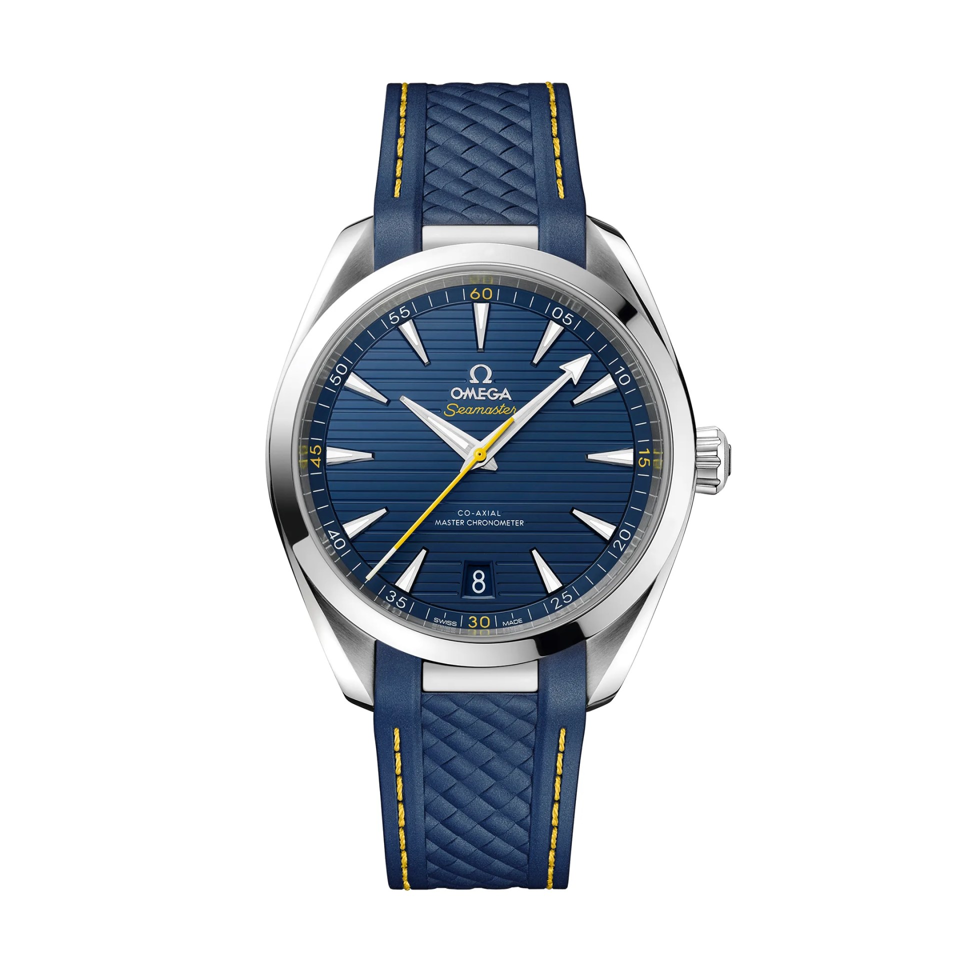 blue omega watch
