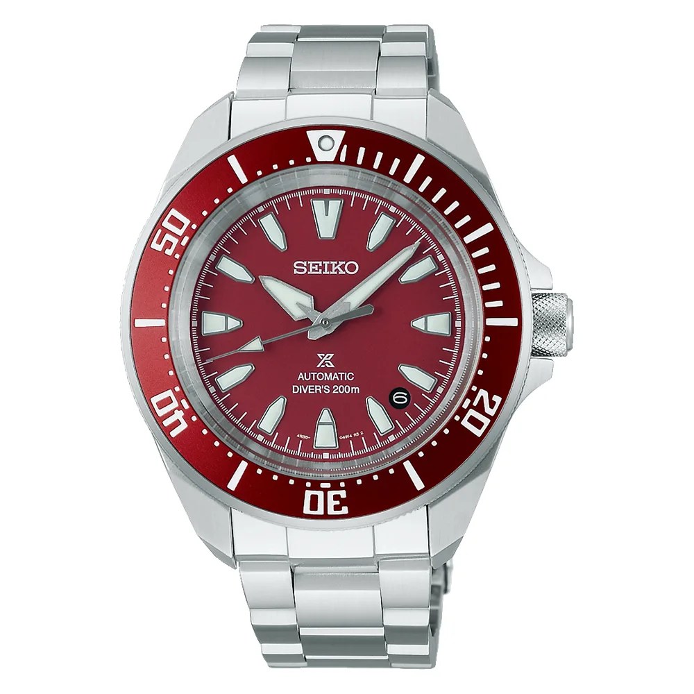 red seiko dive watch