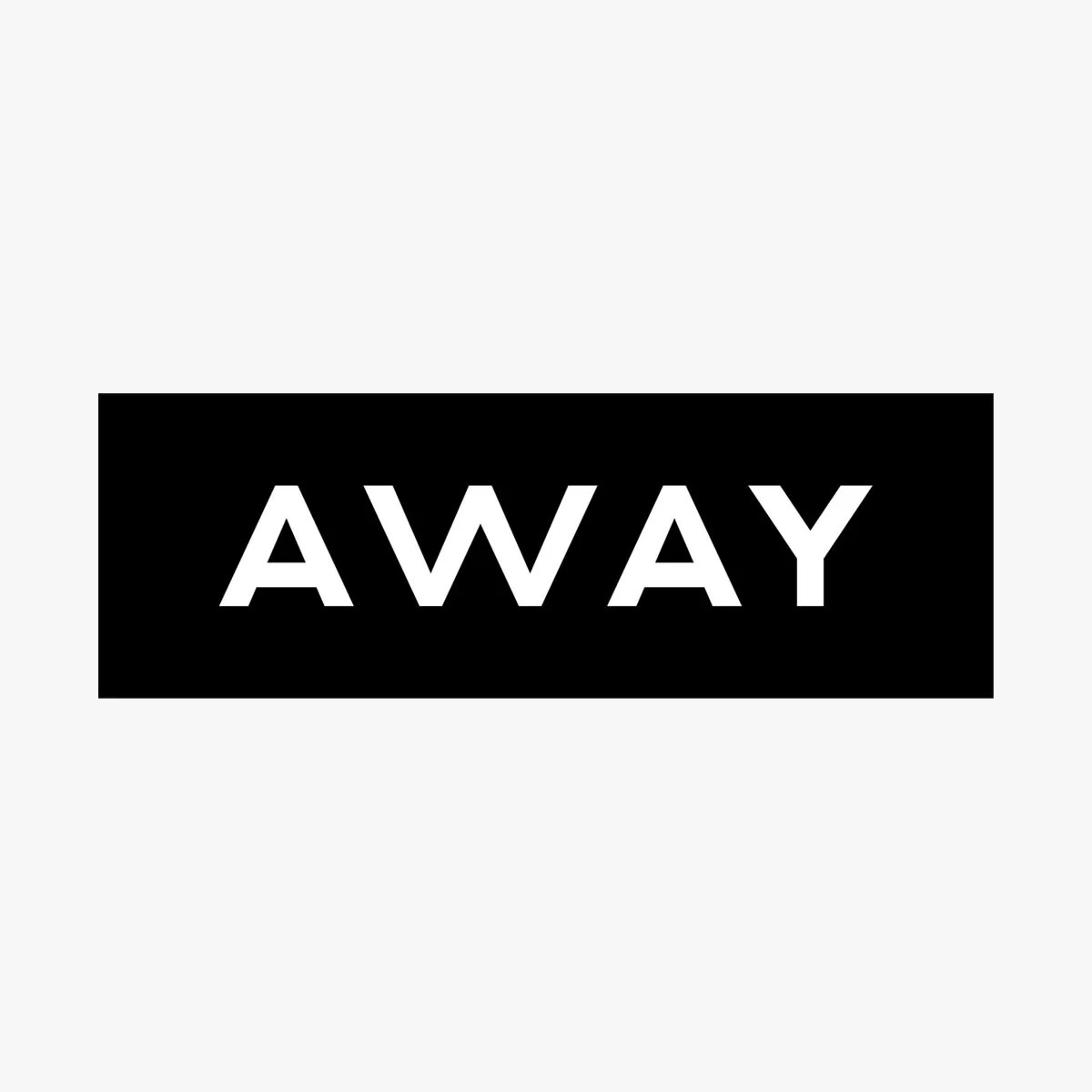 Away brand logo on grey background