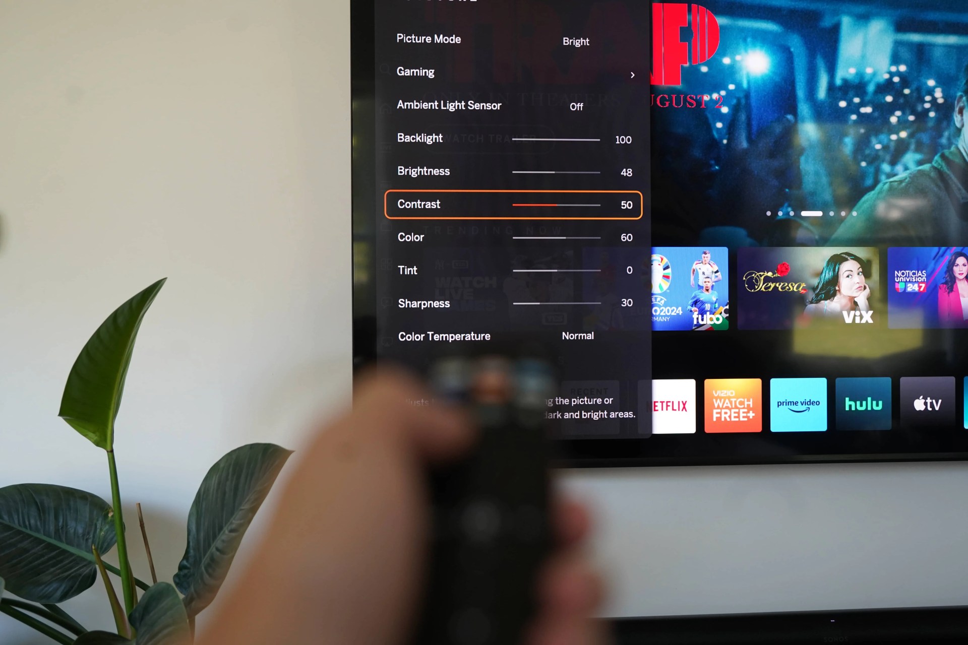 TV settings to change