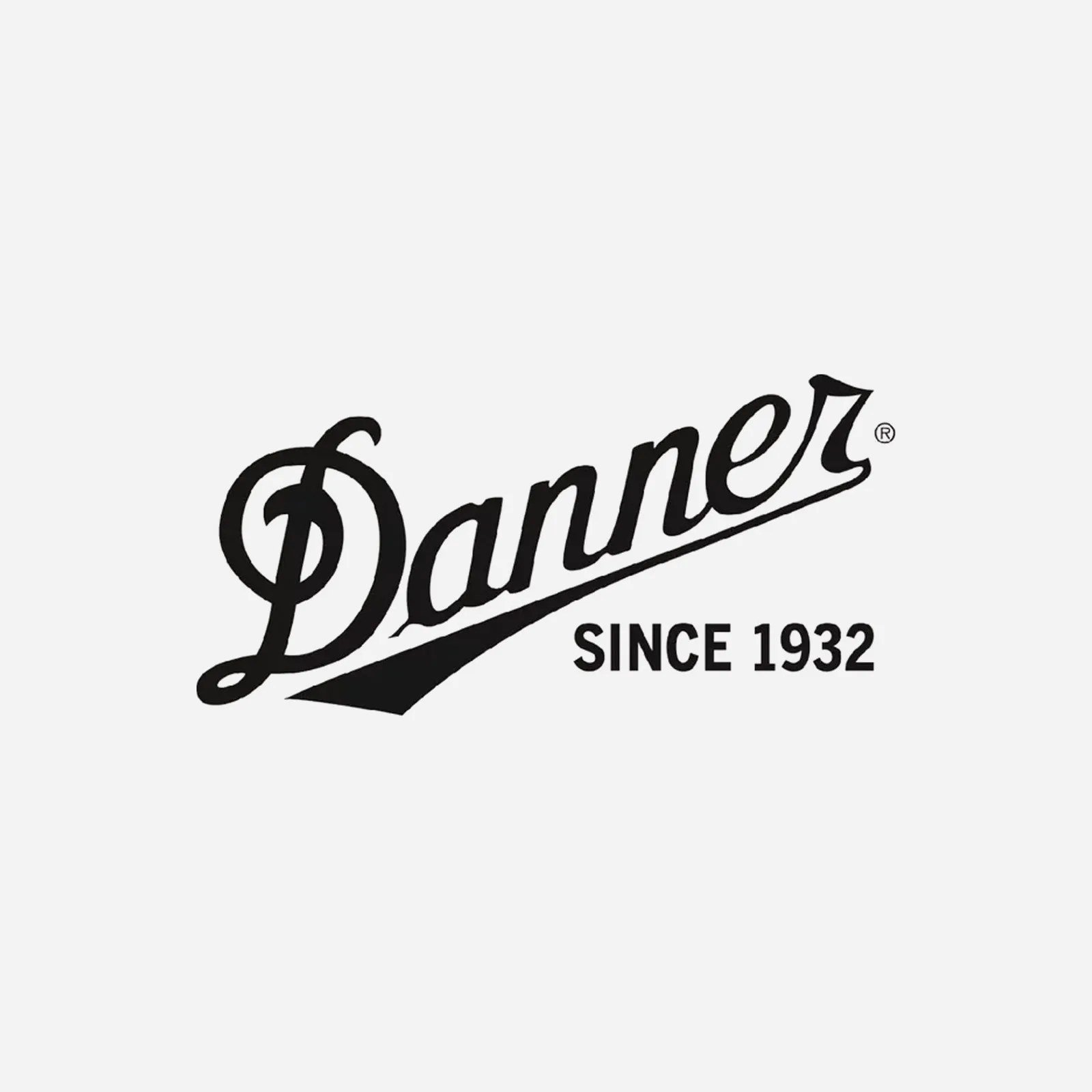 The Danner wordmark on a grey background