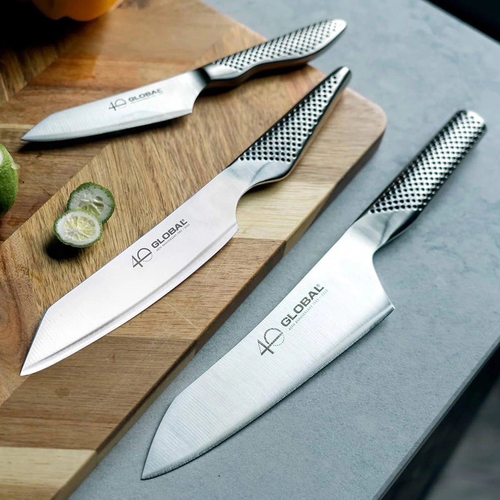 Global 40th Anniversary 3 Piece Knife Set