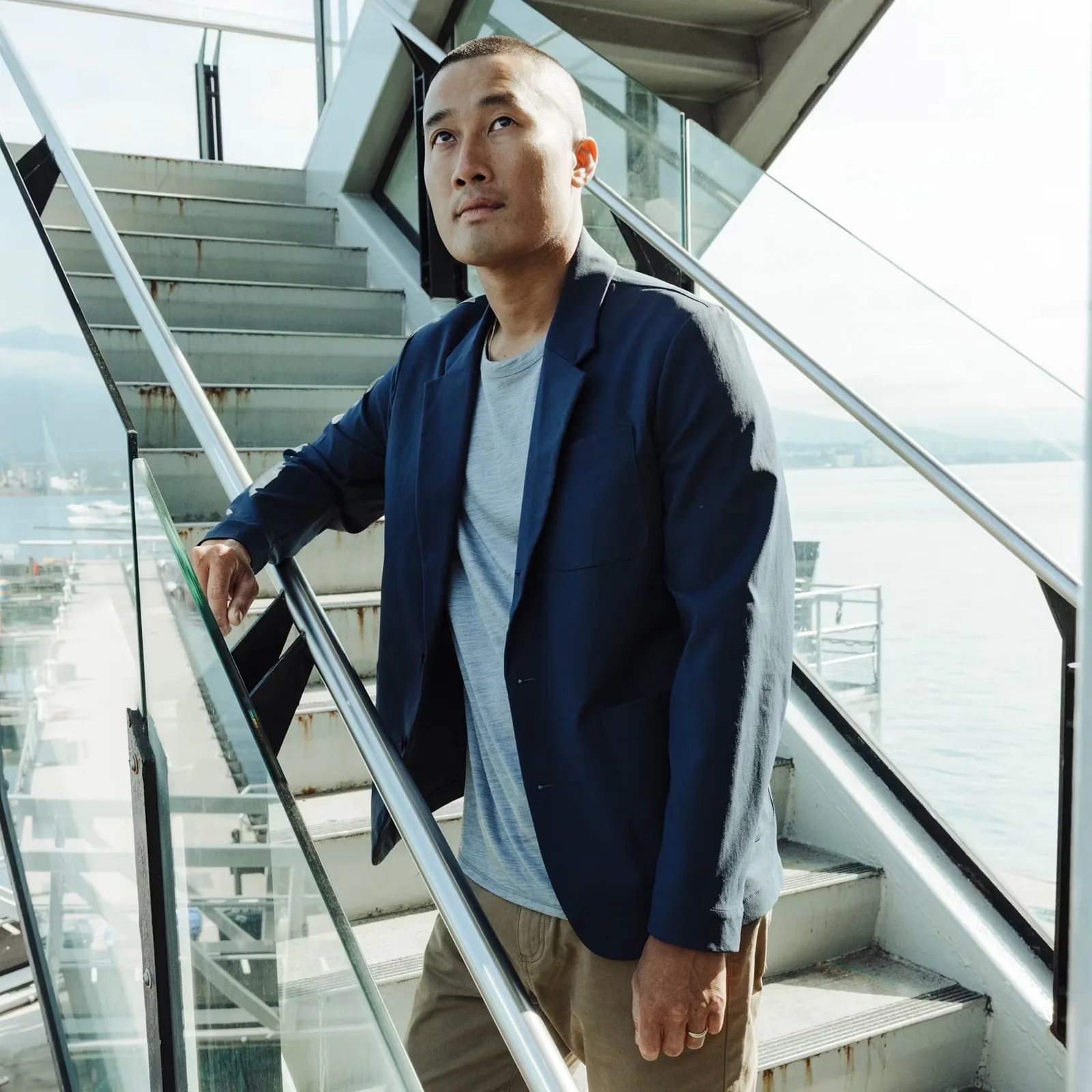 Proof Nomad Blazer being worn on a male model