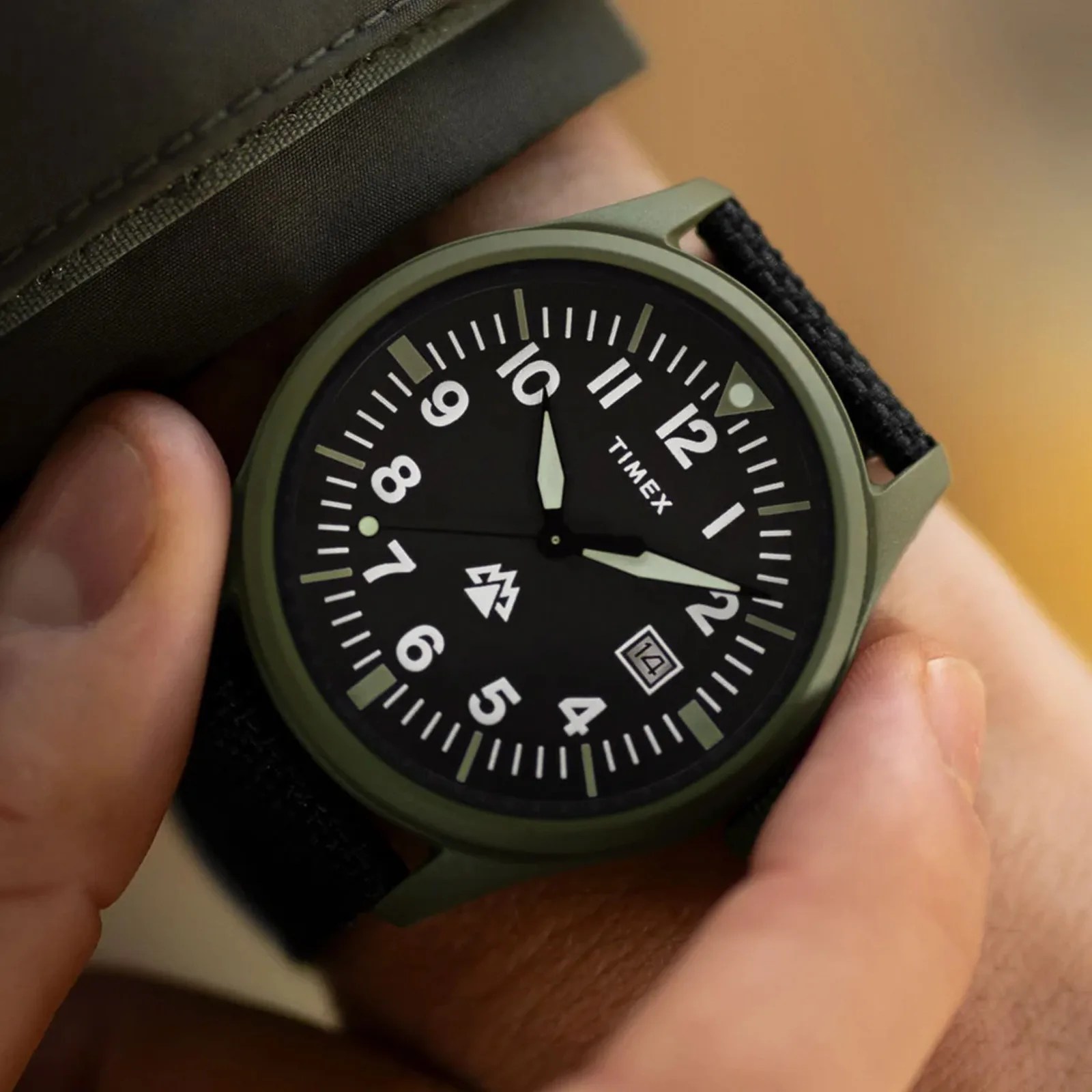 Timex expedition taprock watch on wrist