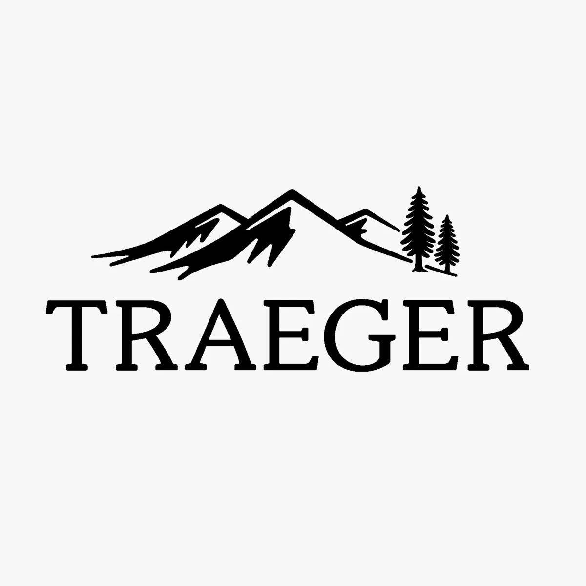 Traeger brand logo on grey background
