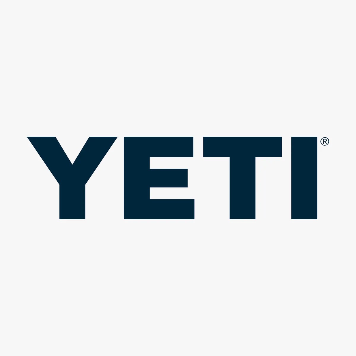 Yeti brand logo on grey background