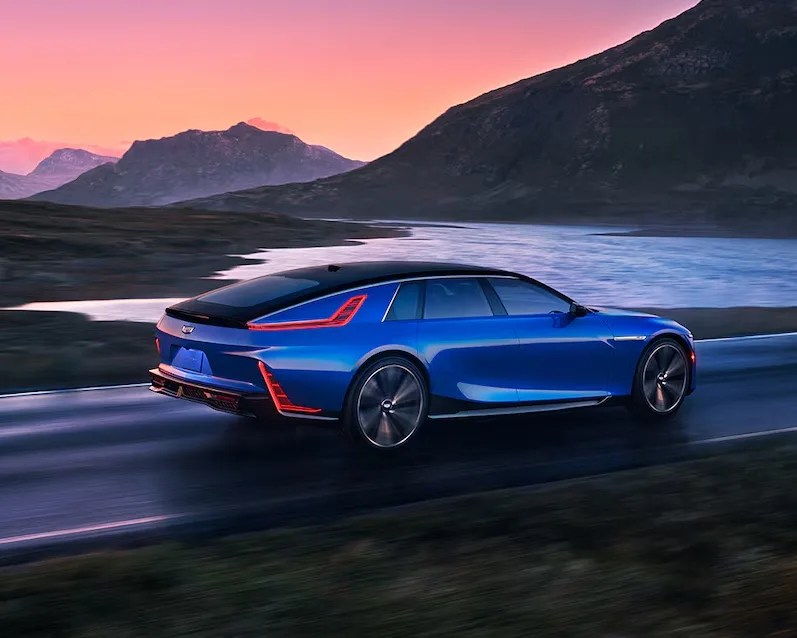 blue Cadillac celestiq ev