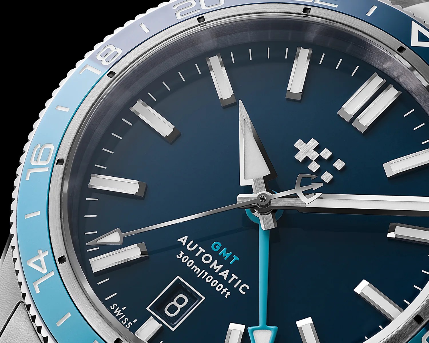 christopher ward watch dial closeup