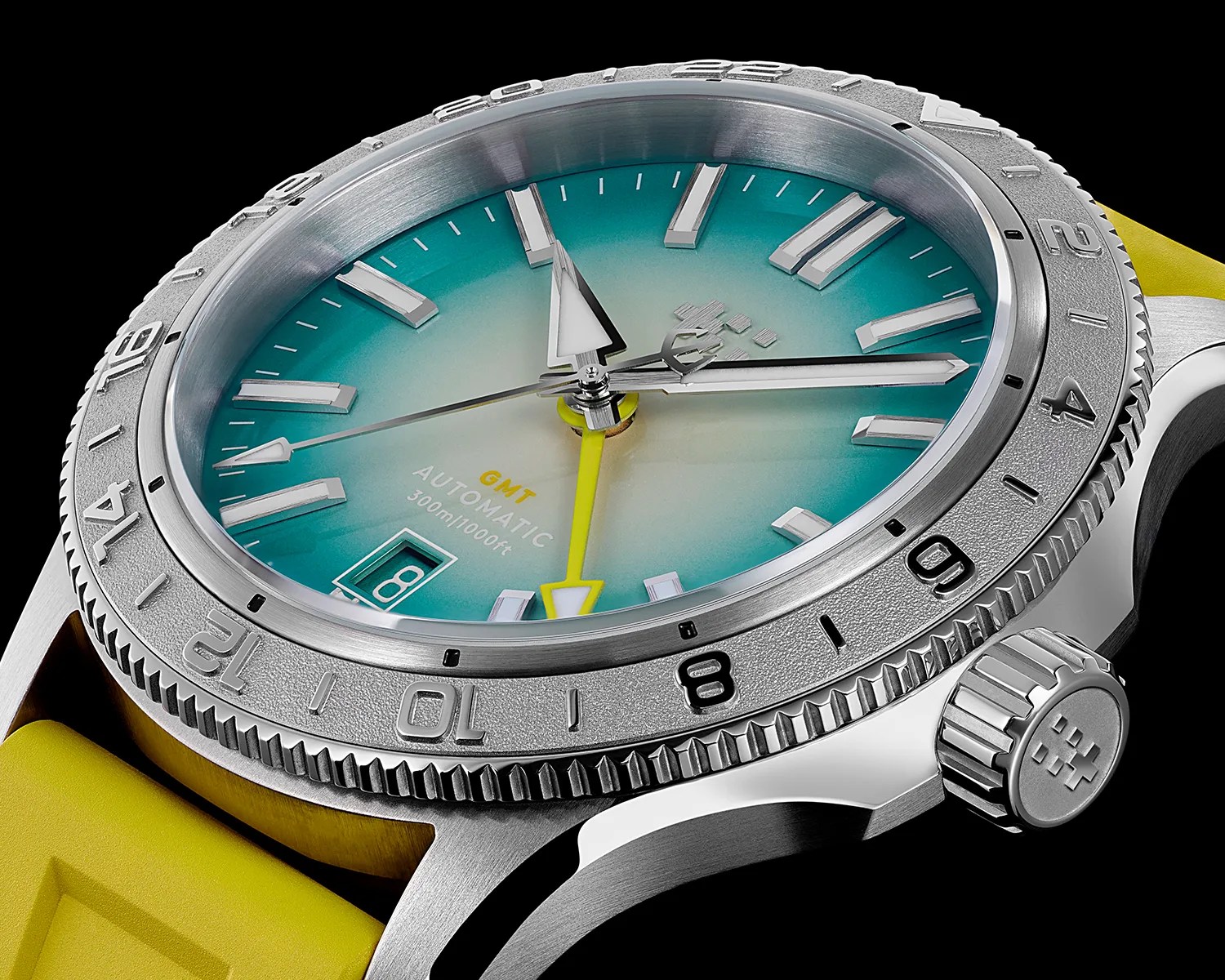 christopher ward watch case closeup