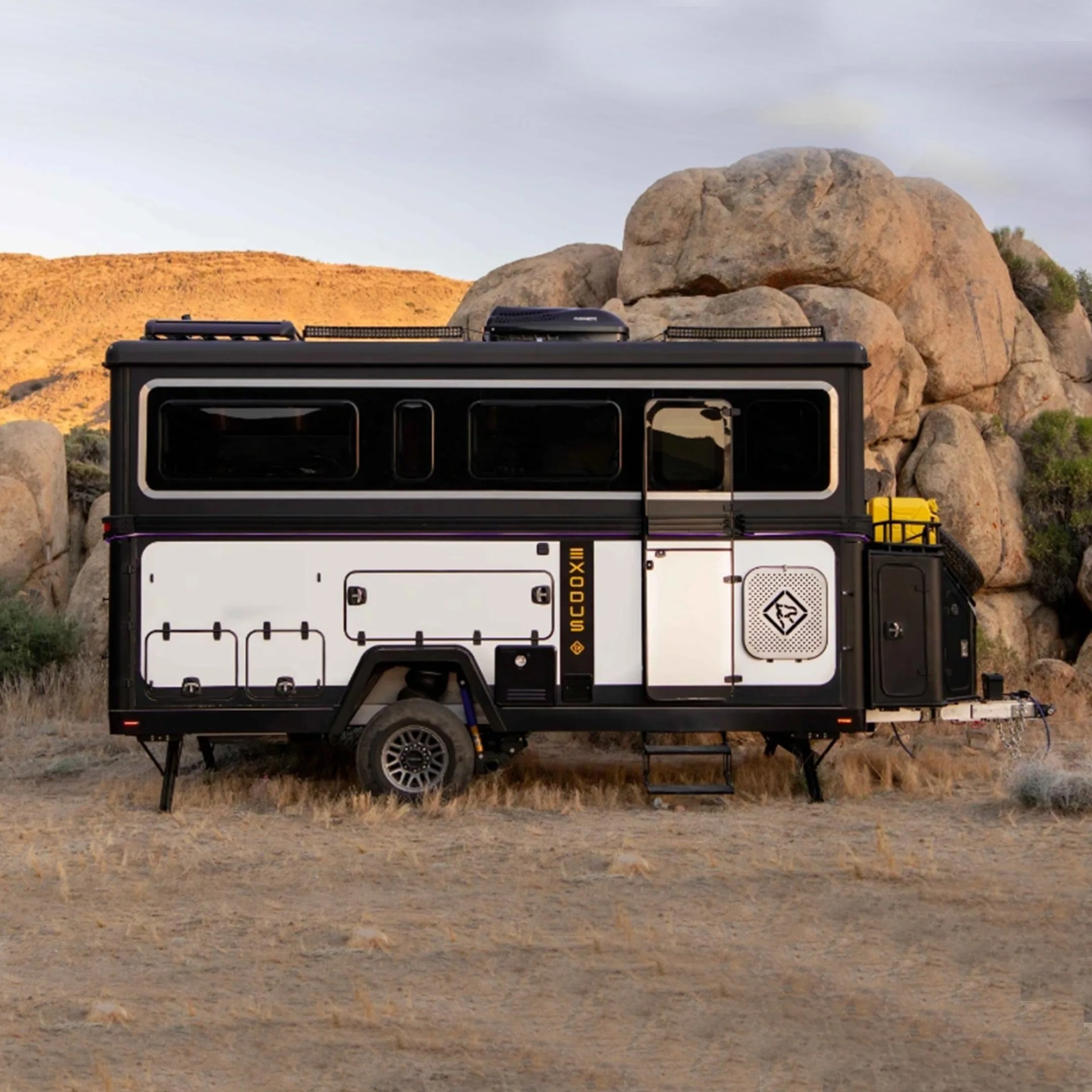 exodus camper in the desert