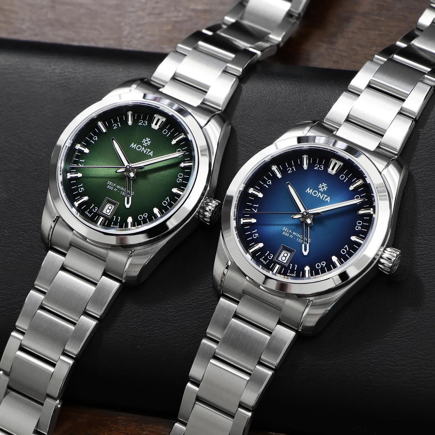 two monta watches