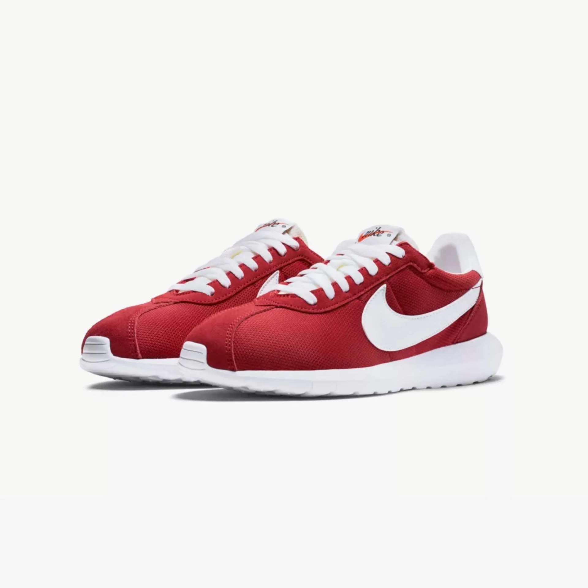 red nike shoes
