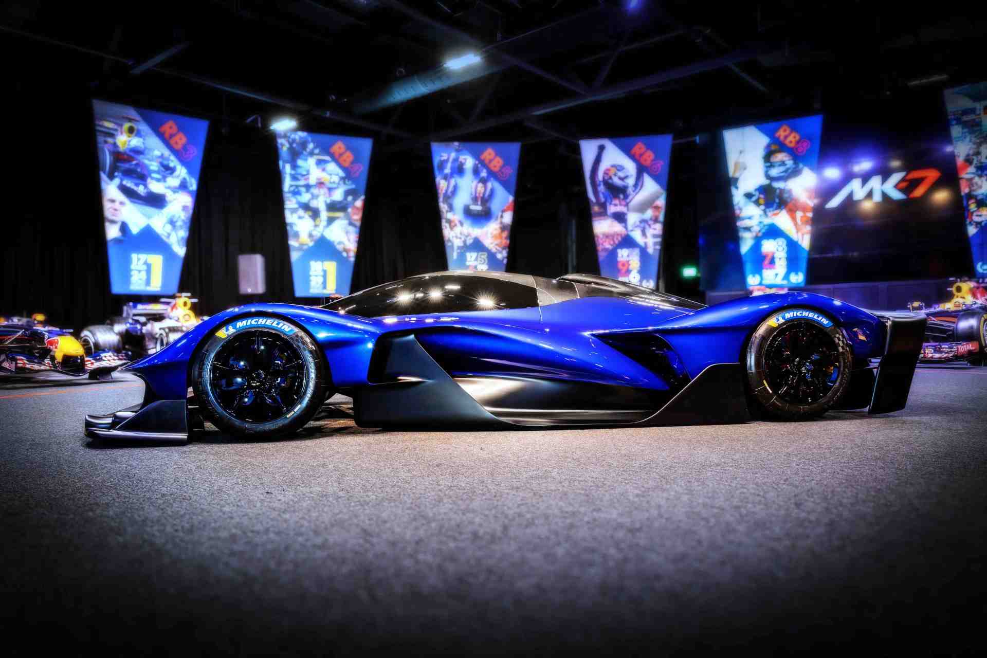 red bull hypercar on display