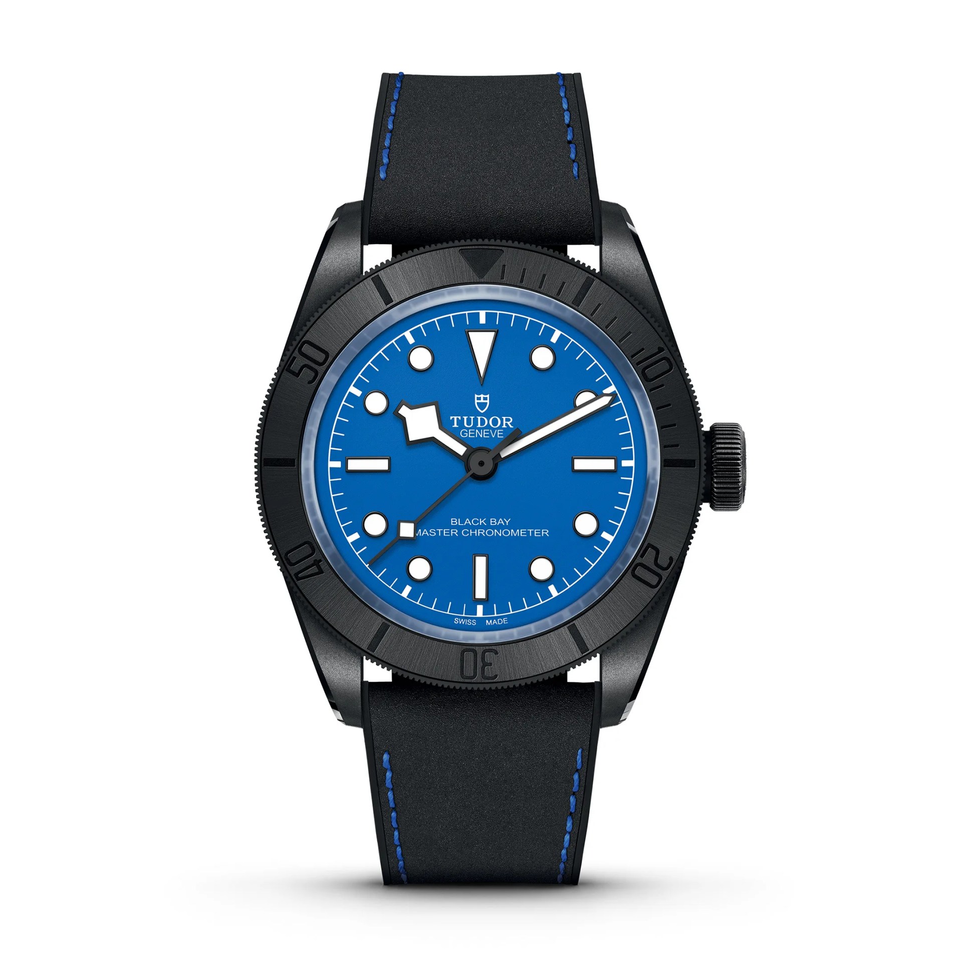tudor watch with blue dial