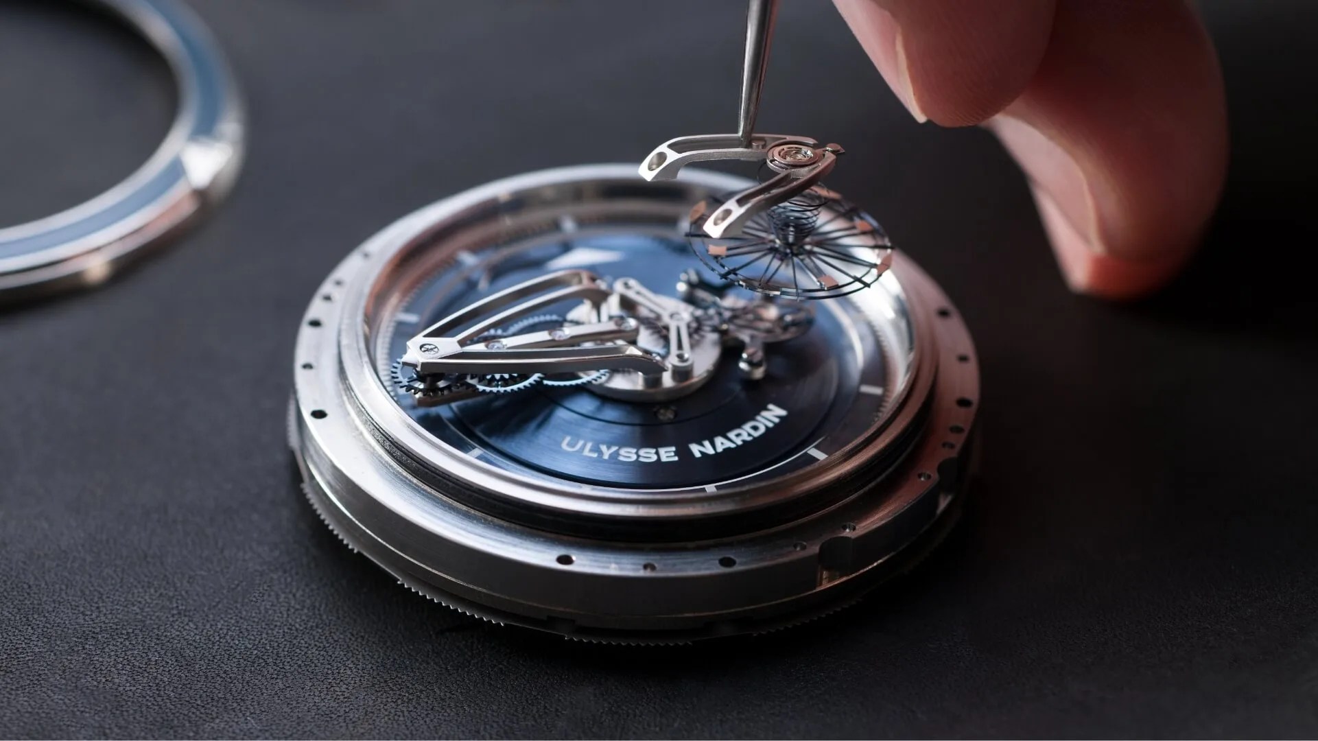 ulysse nardin watch being assembled