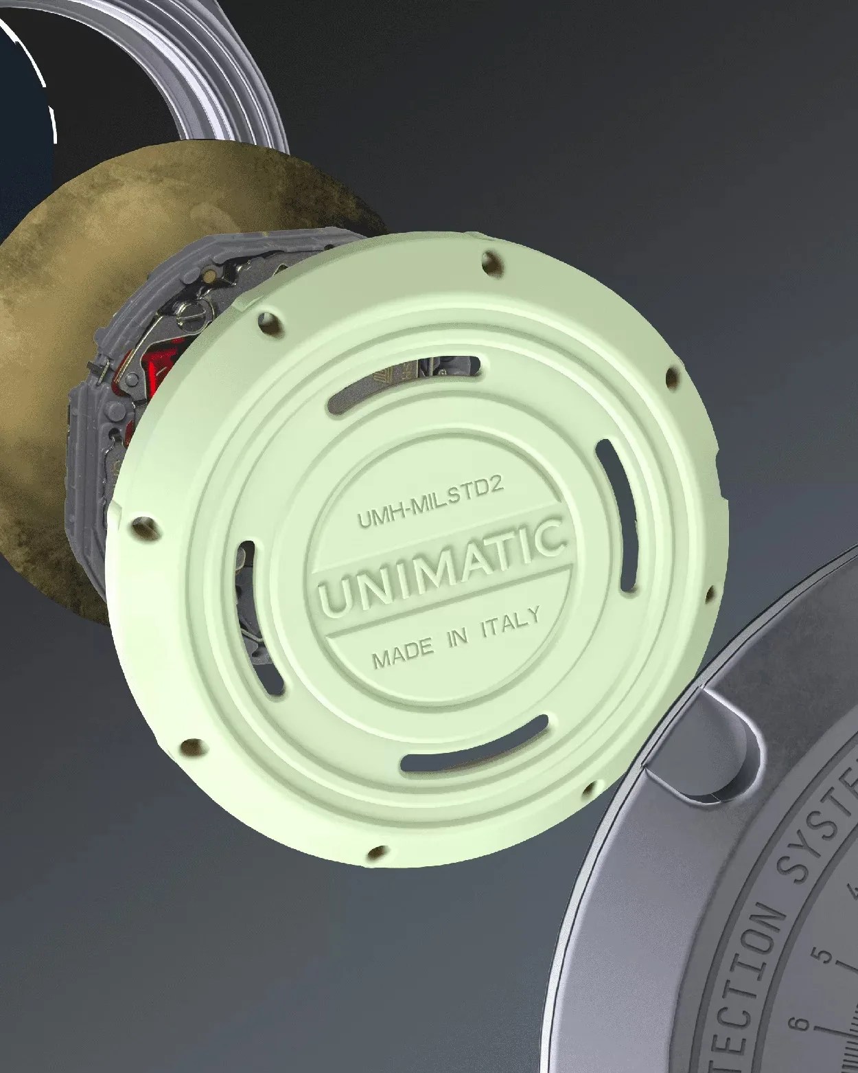 plastic shell in a tool watch