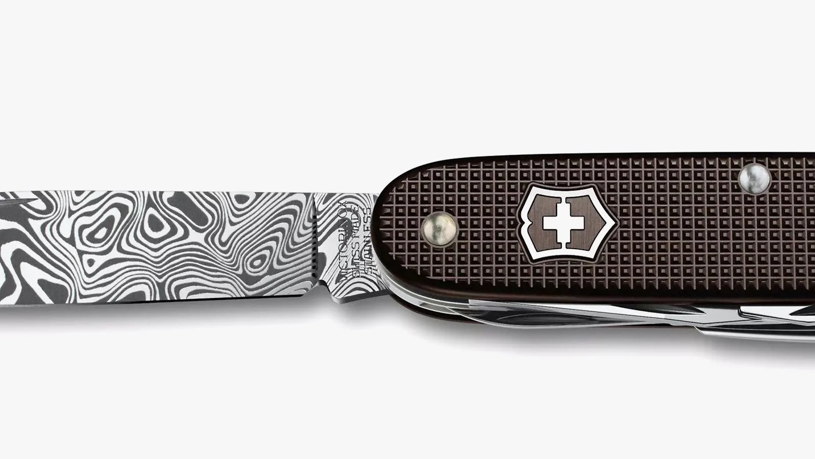 brown siwss army knife