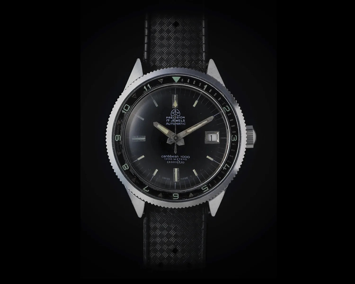 vintage ollech and wajs dive watch