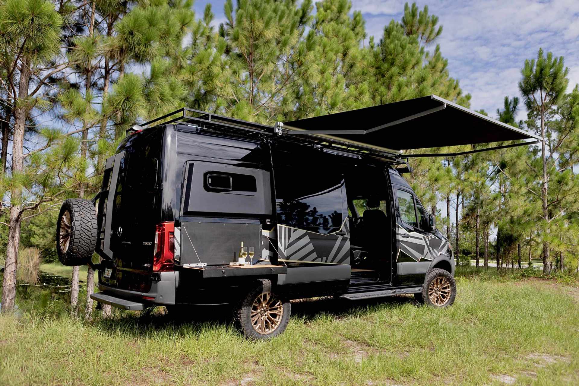 War Horse All Terrain camper van outside