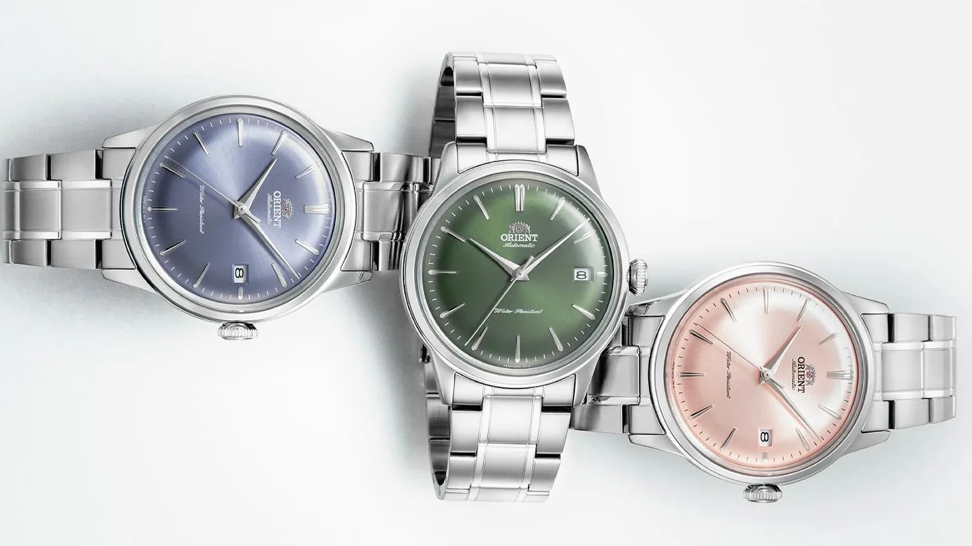 three orient watches