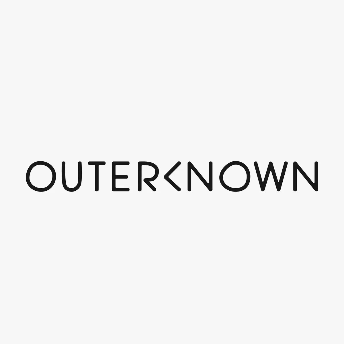 Outerknown brand logo product card on grey