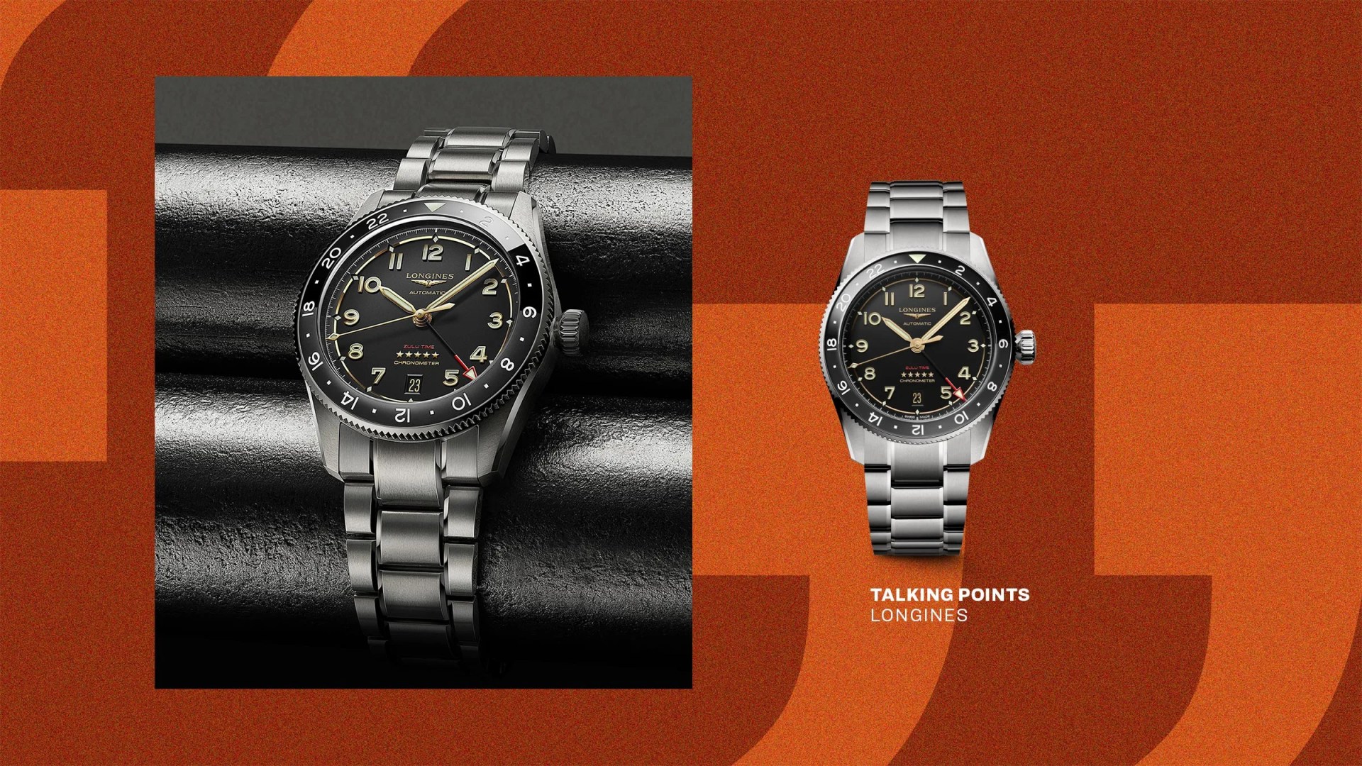 watch on red background