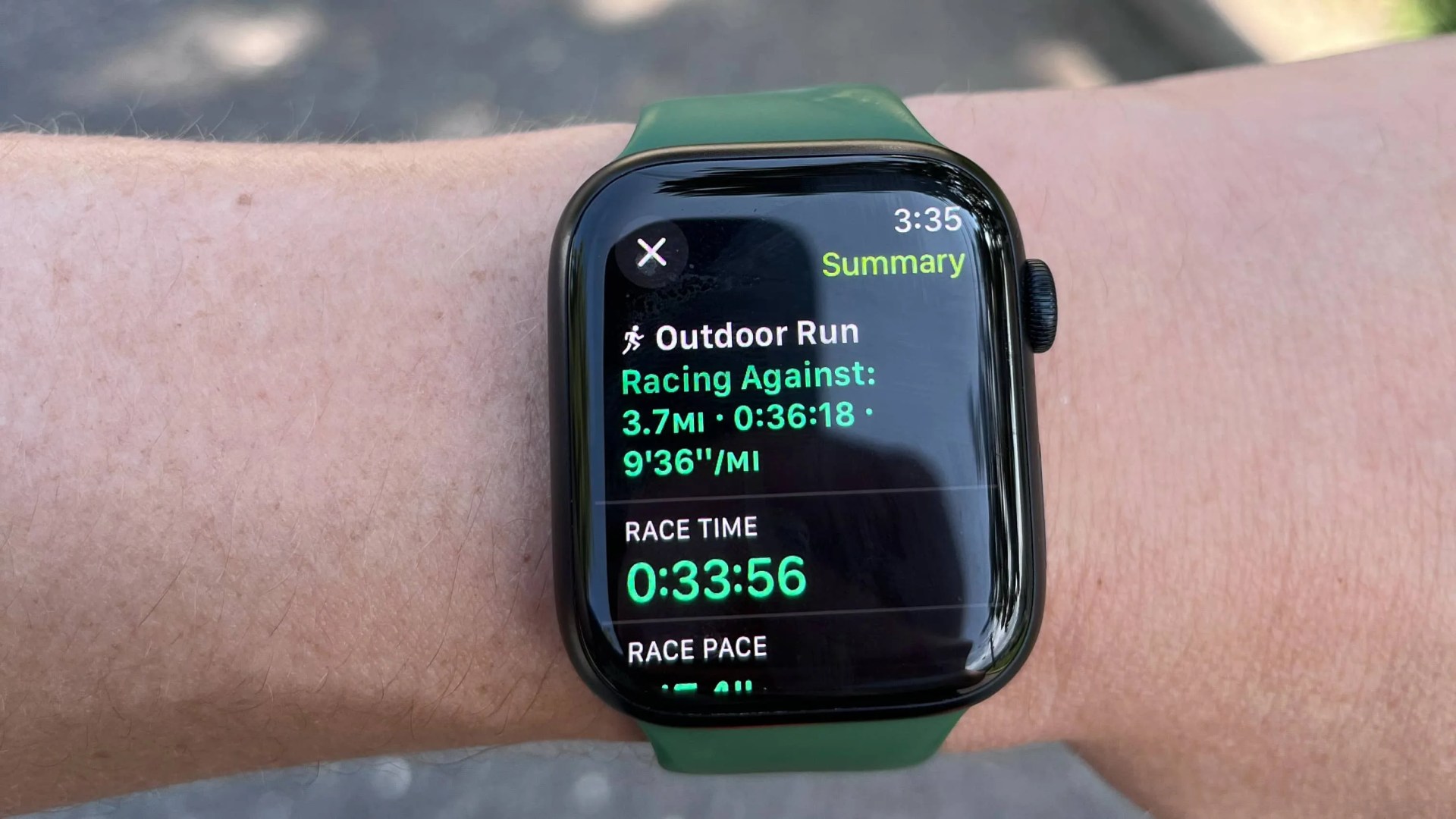 Apple Watch Race Route feature