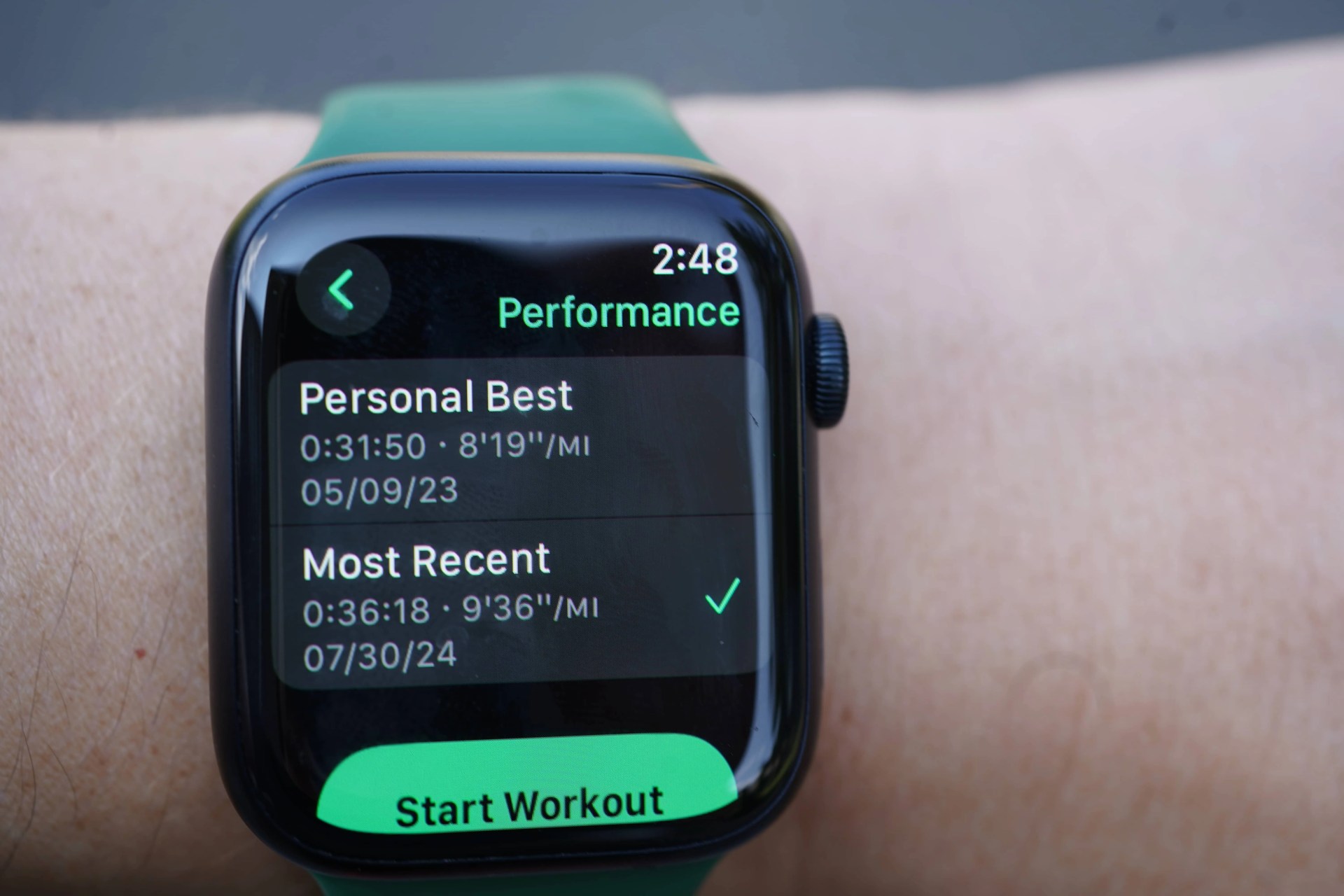 Apple Watch Race Route feature