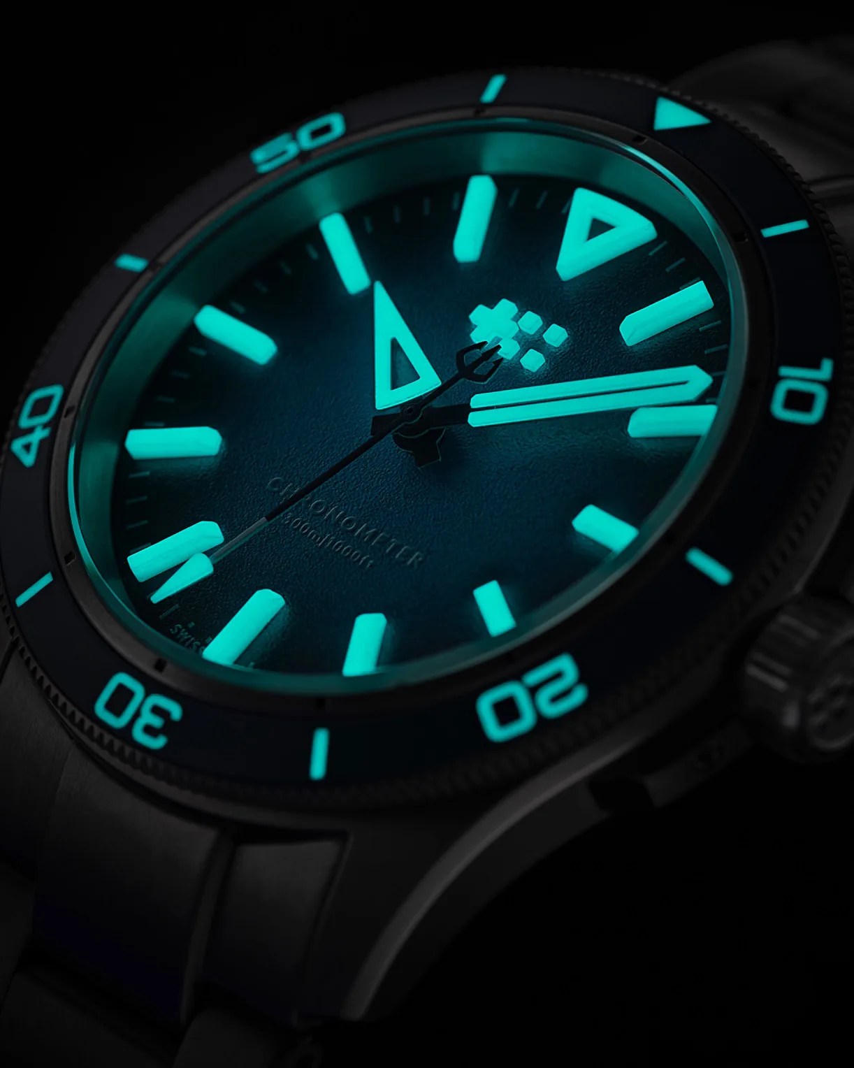 Christopher Ward watch in the dark