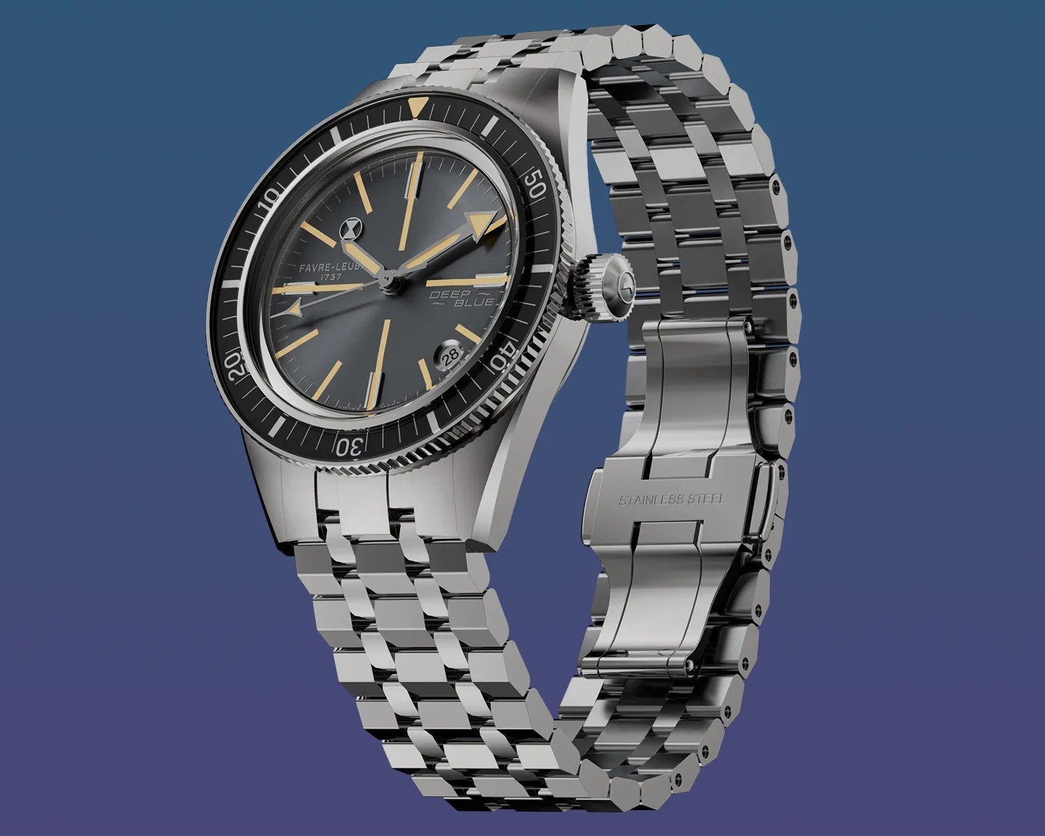 a Favre Leuba dive watch
