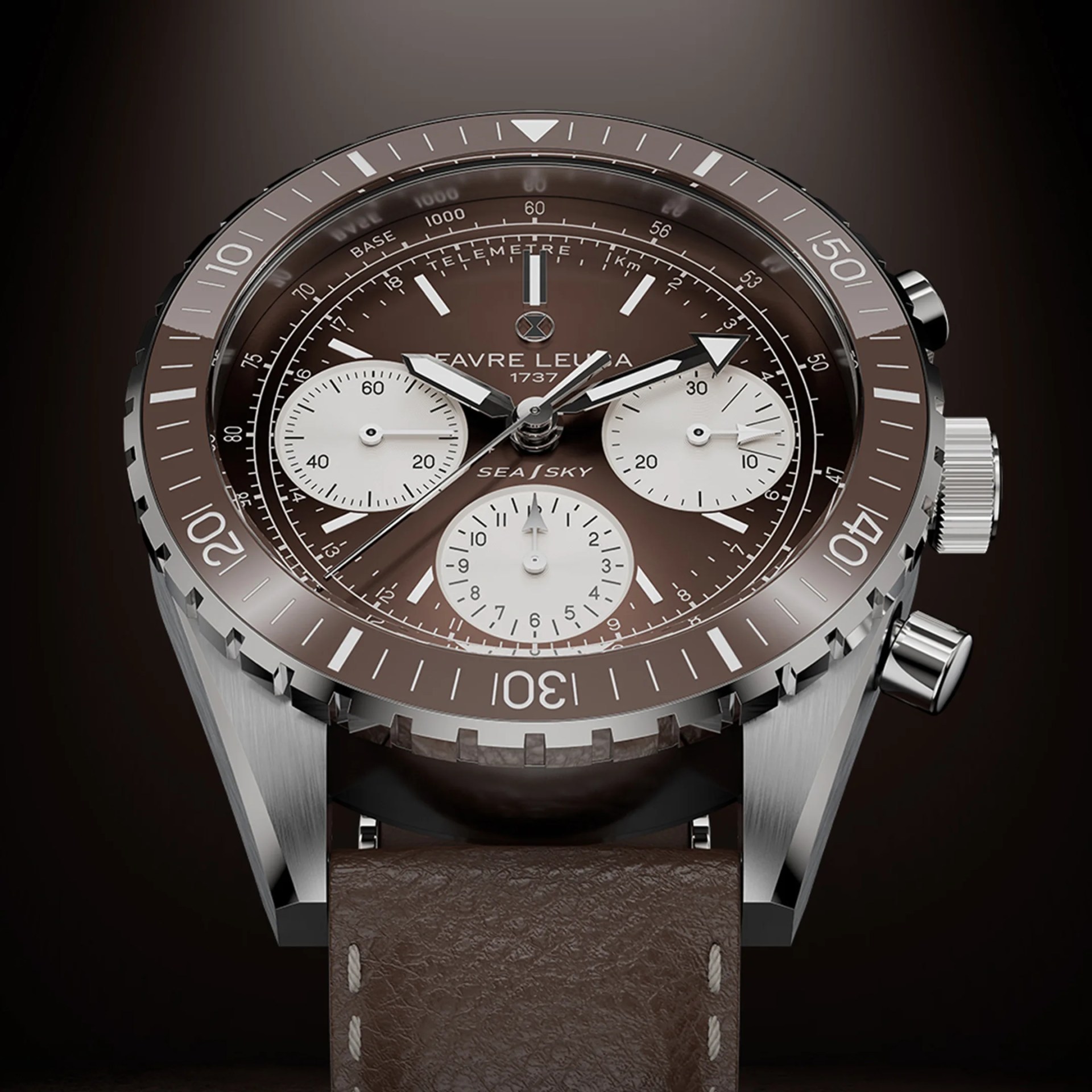 favre leuba chronograph watch