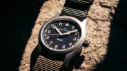 a hamilton field watch basks in the sun