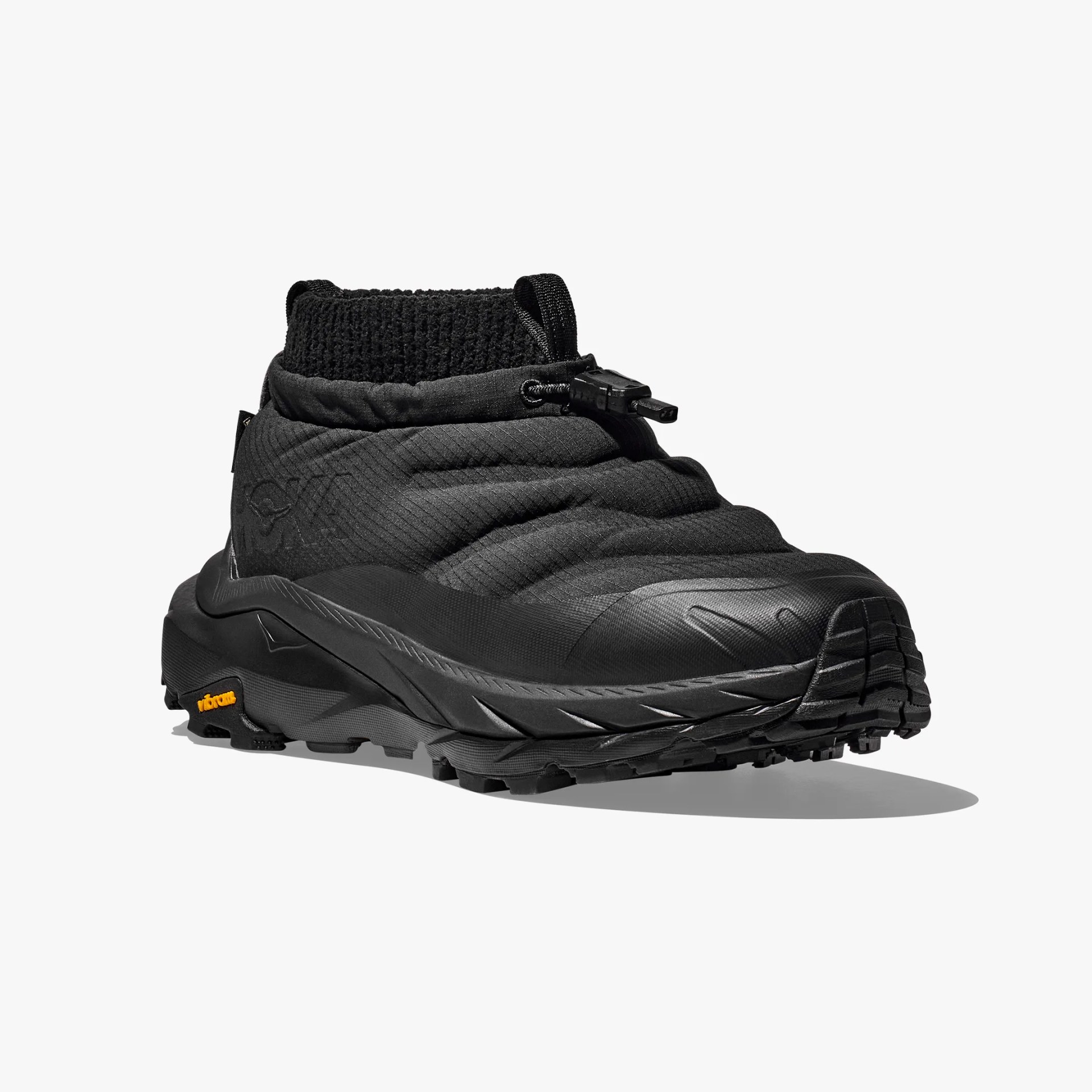 black Hoka hiking boot