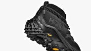 black Hoka hiking boot