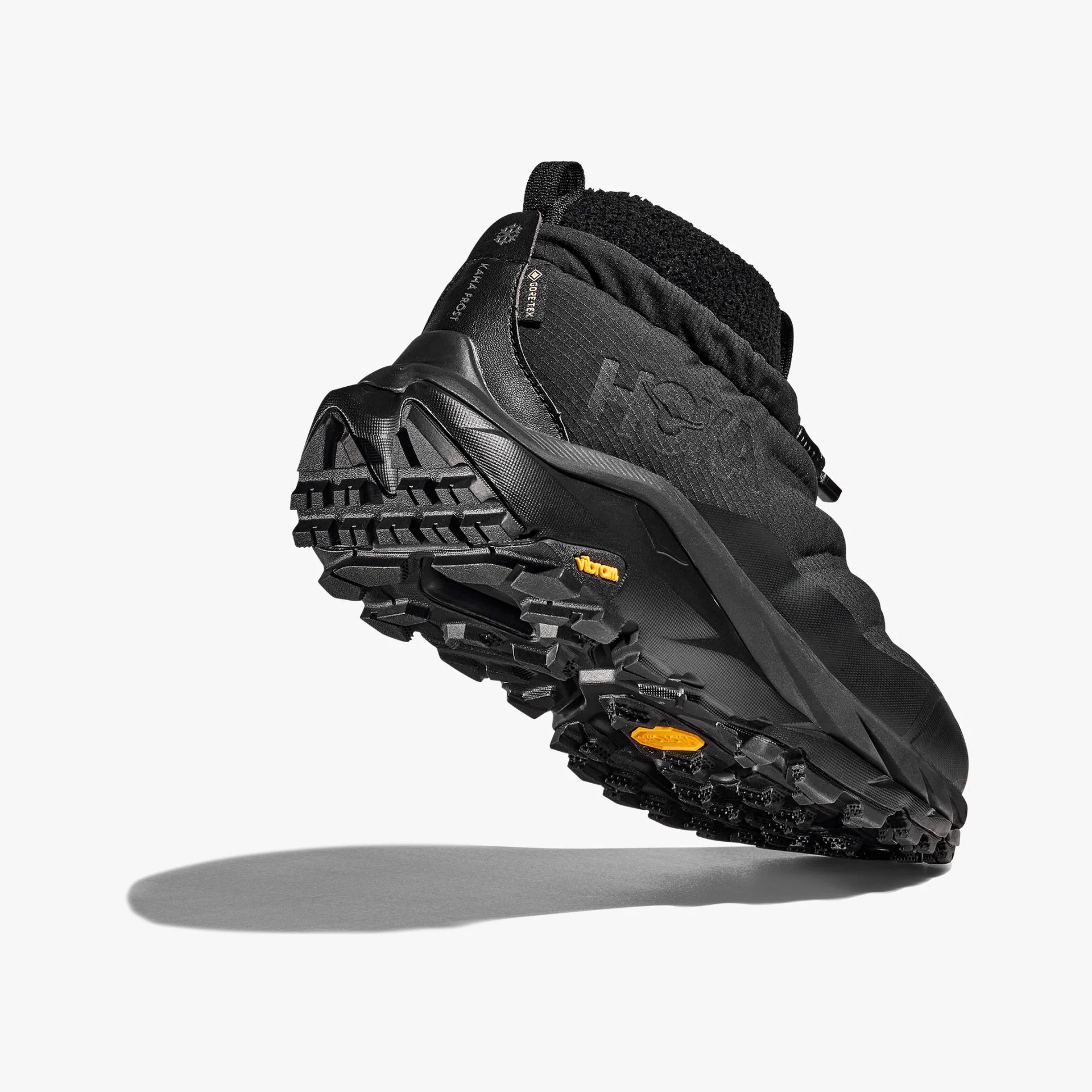 black Hoka hiking boot