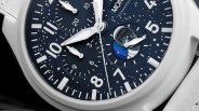 closeup of an iwc watch dial