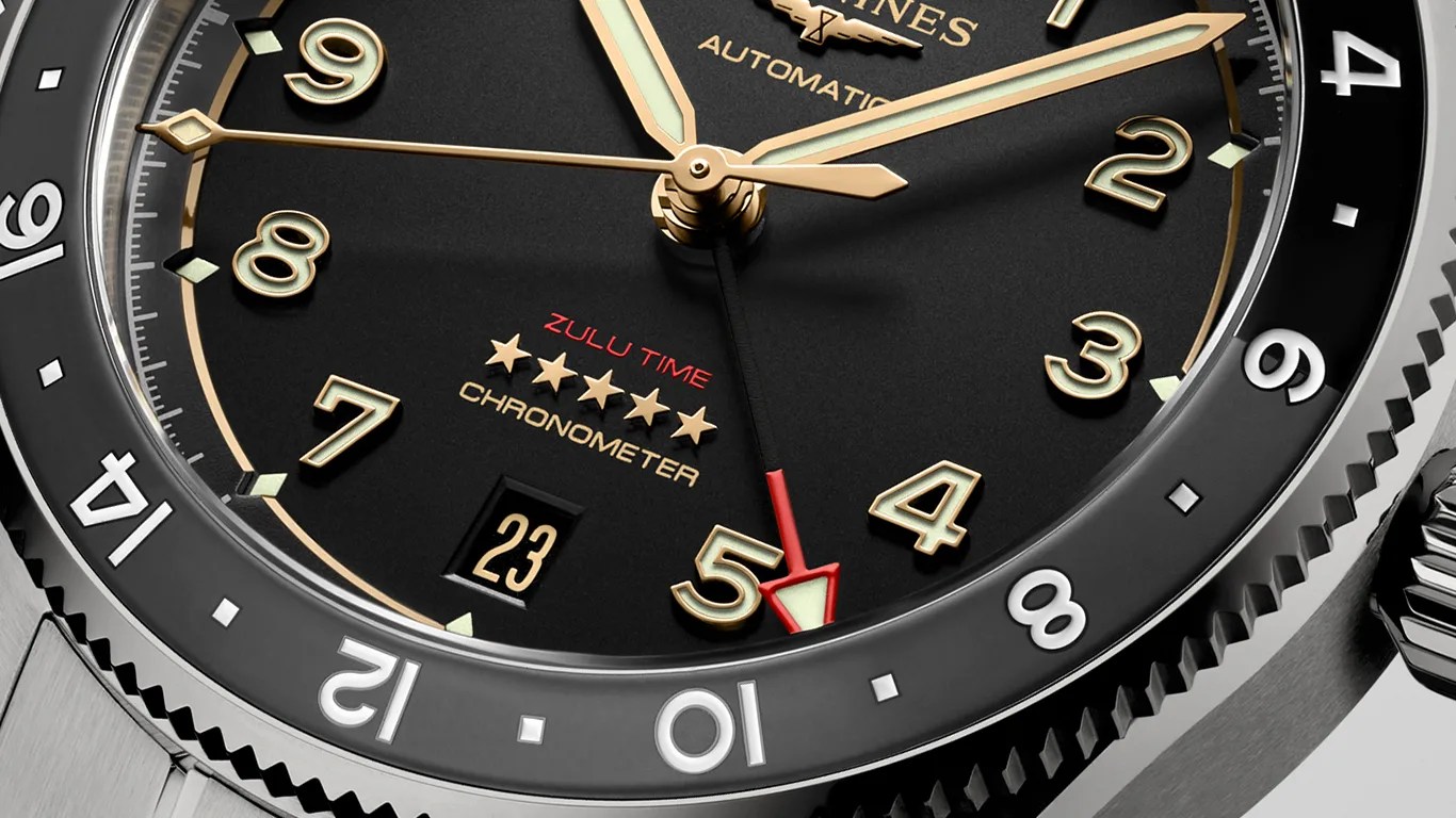 longines watch dial closeup