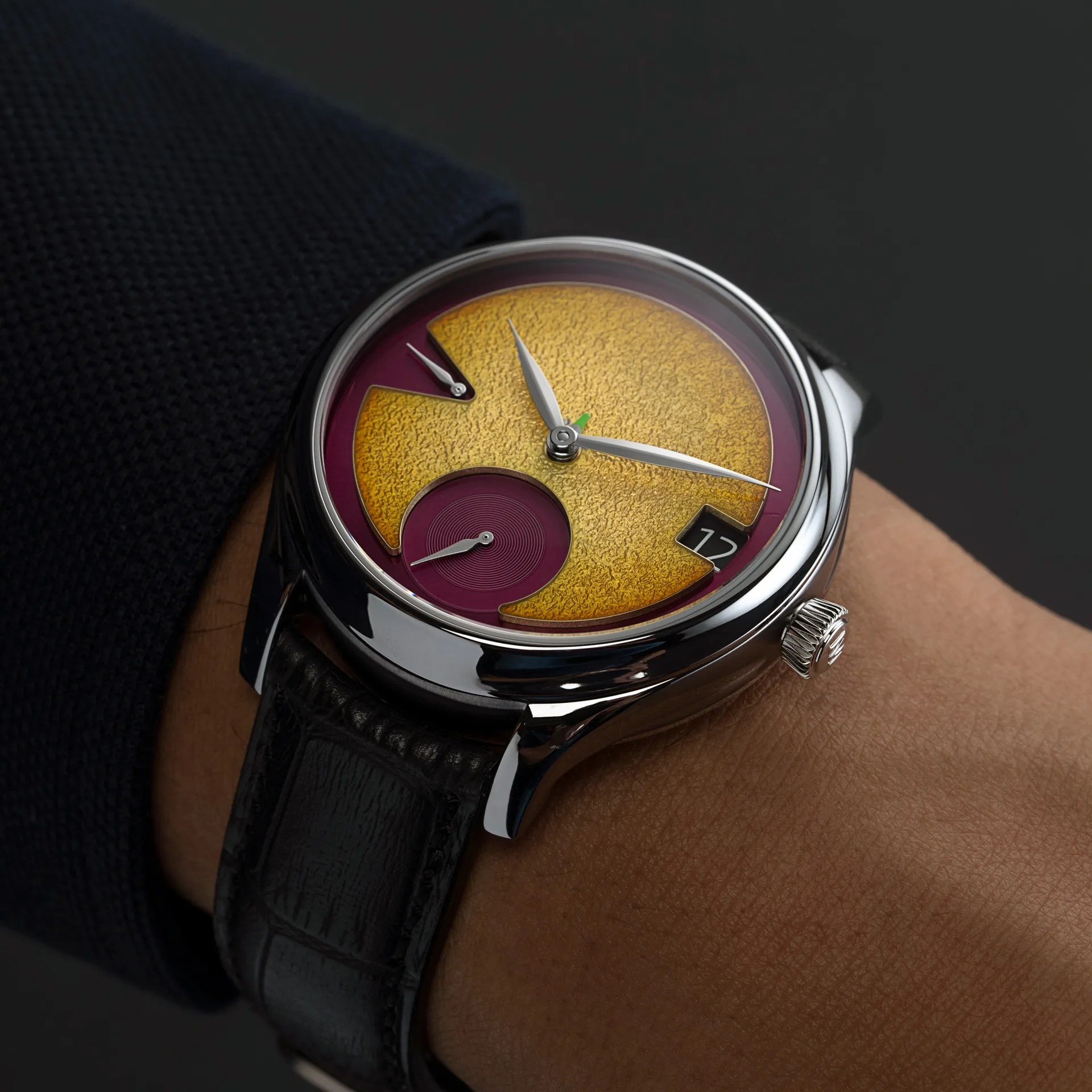 moser watch on a wrist