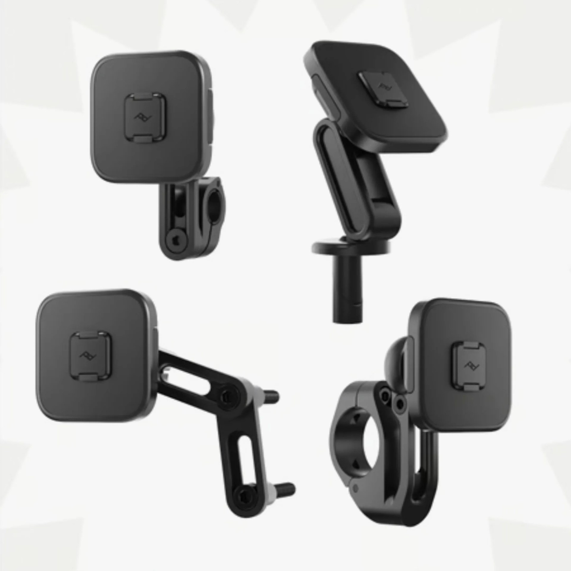 peak design qi2 charging moto mounts