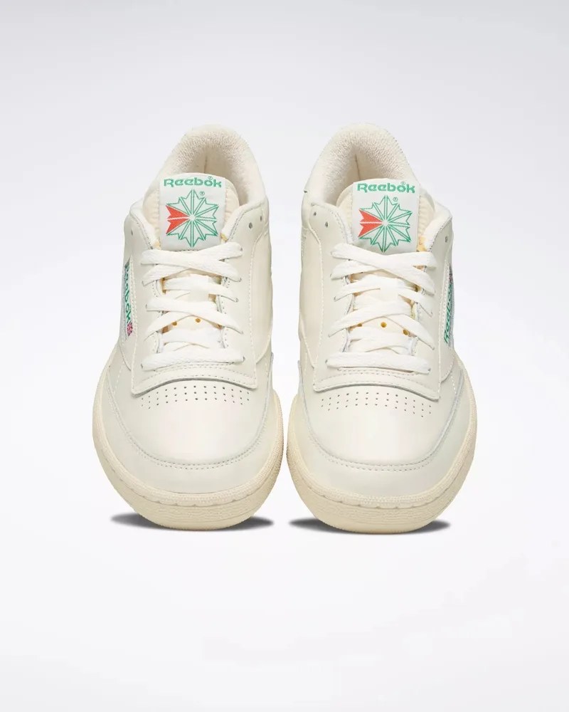 white Reebok sneakers