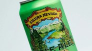 closeup of sierra nevada pale ale beer can