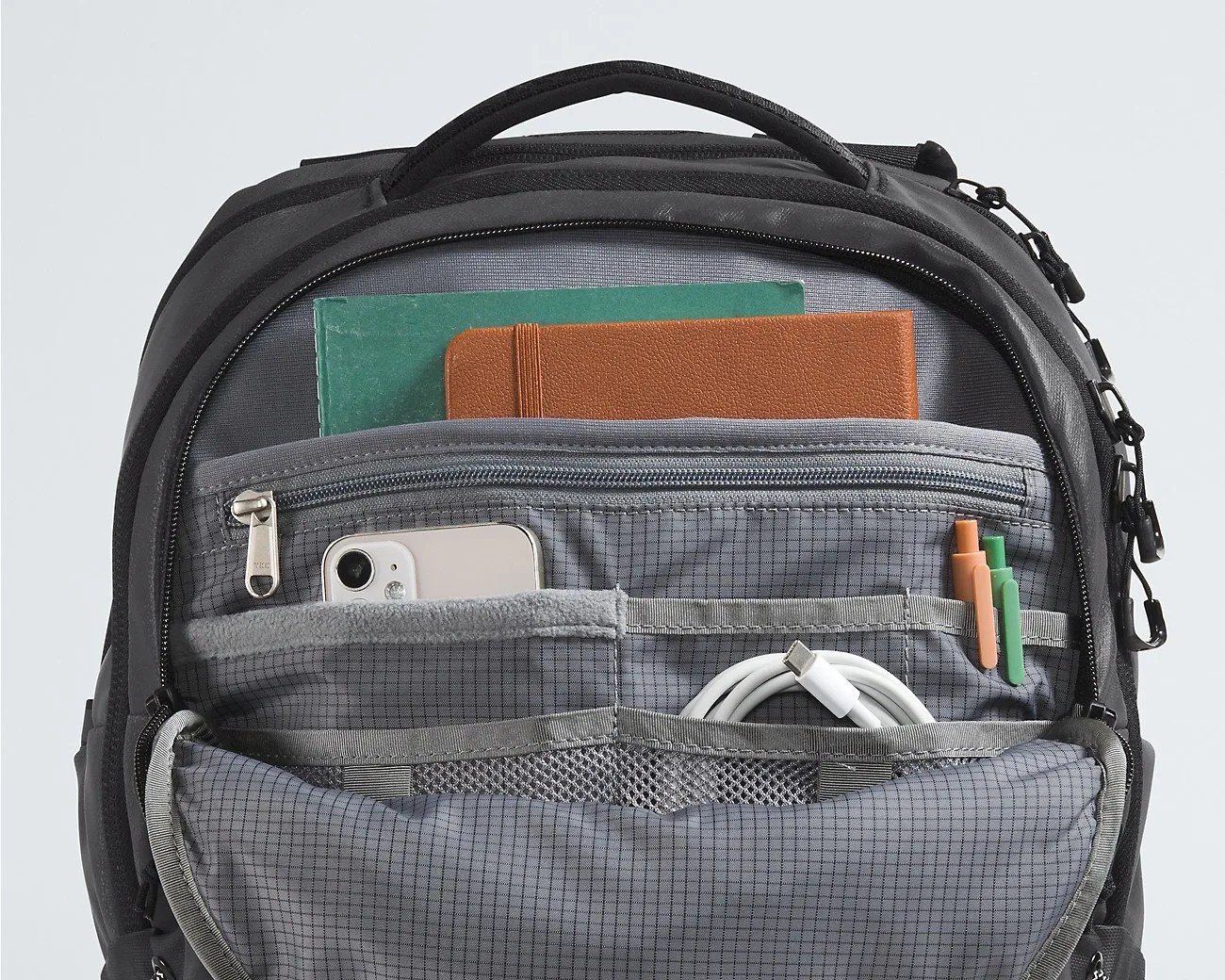 black backpack