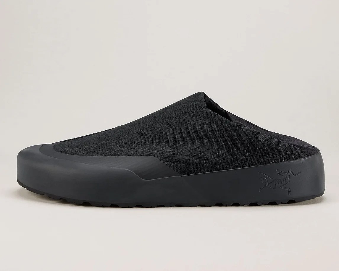 black slip-on shoe