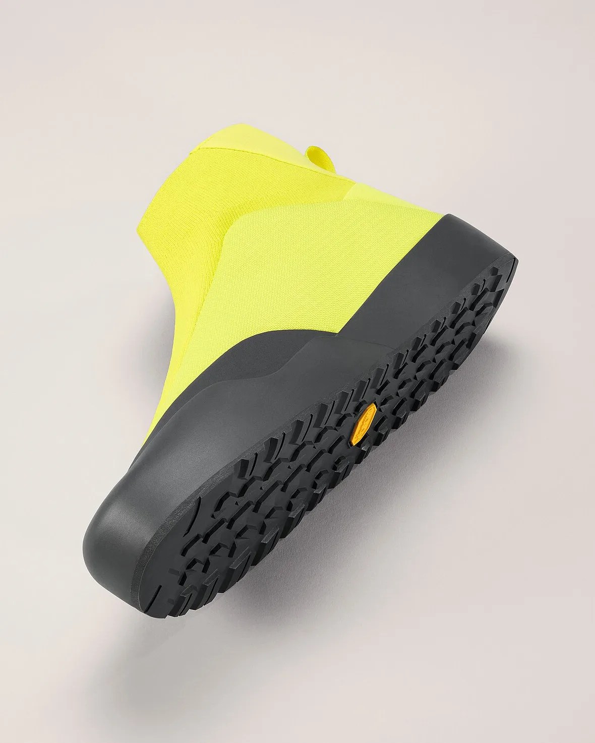 yellow Arc'teryx shoe
