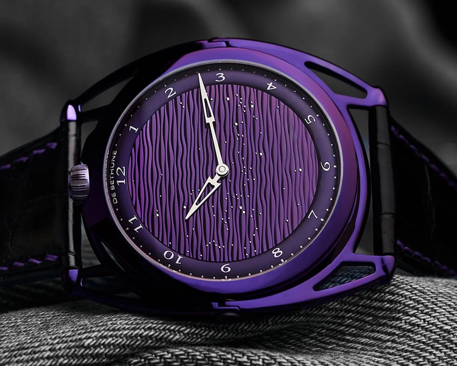 purple de bethune watch