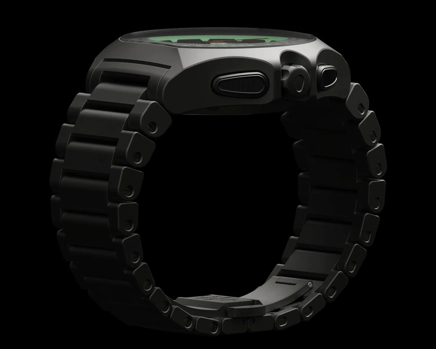 side profile of an isotope watch
