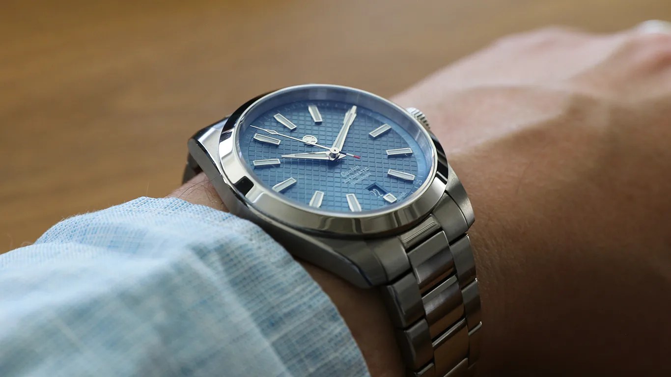 jack mason watch on a mans wrist