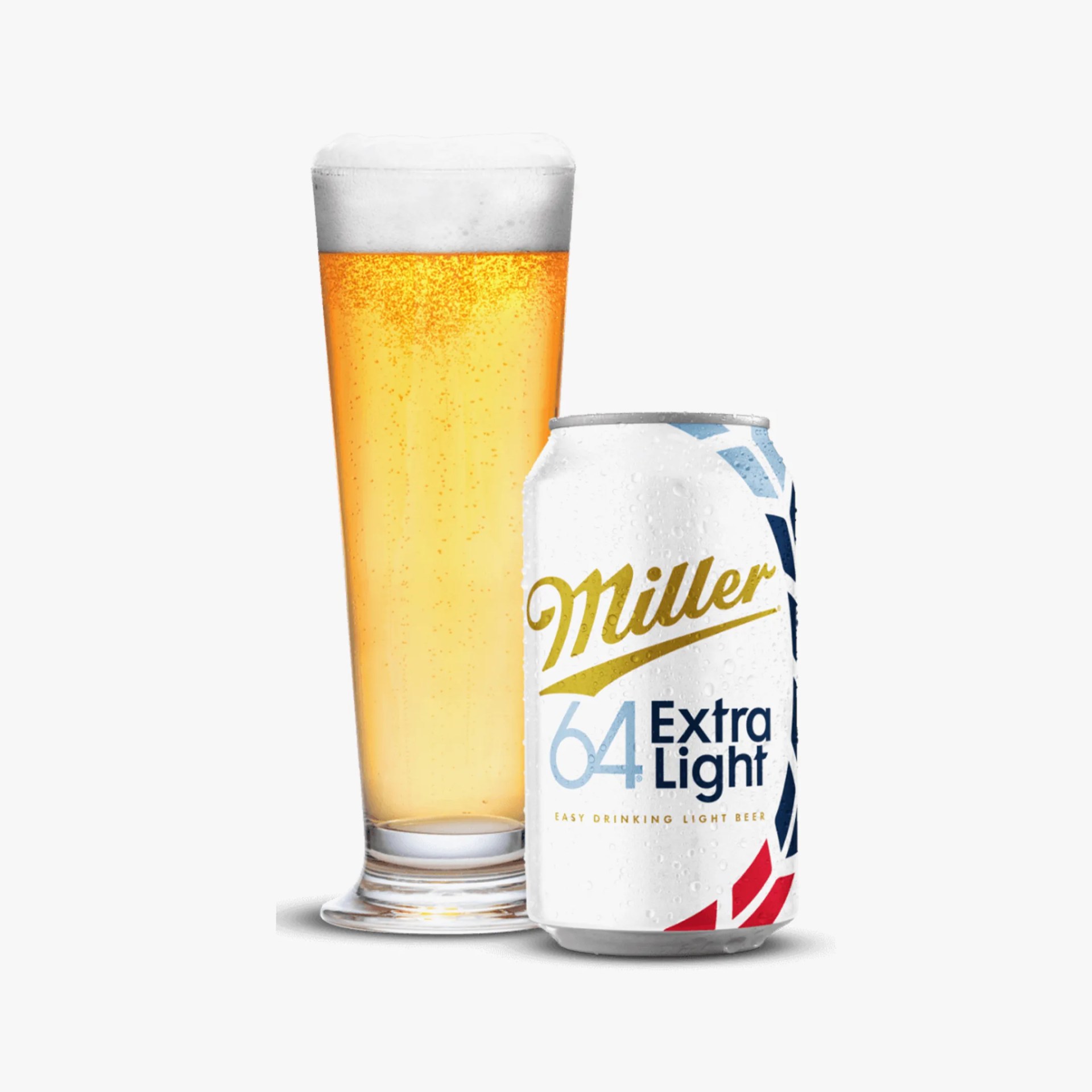 beer glass and can