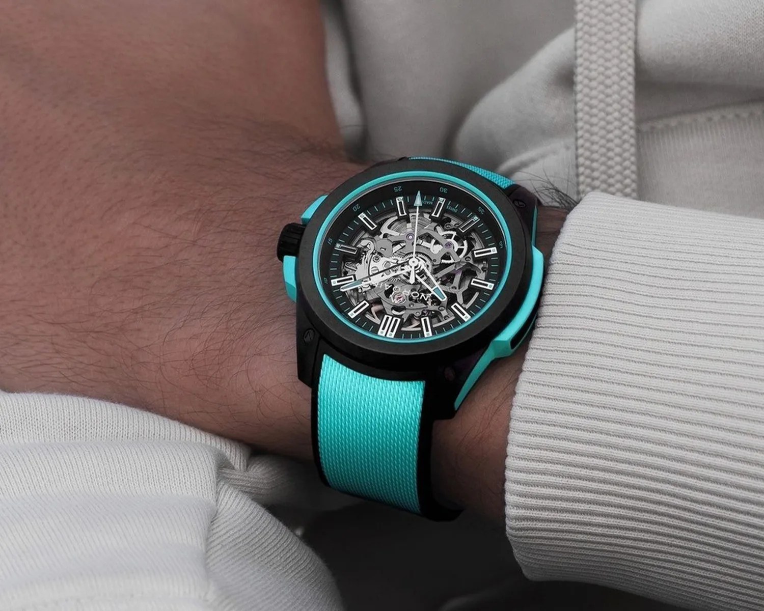 norqain watch on a mans wrist
