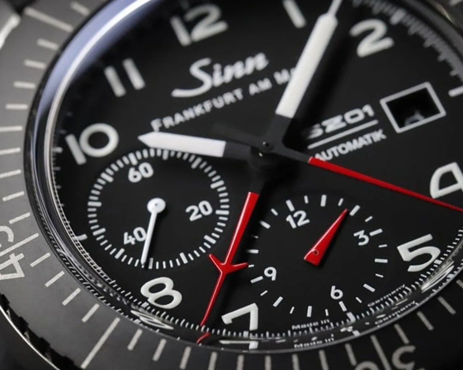 sinn watch dial closeup
